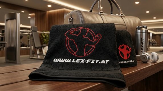 Besticktes Handtuch für Lex-Fit Fitnessstudio