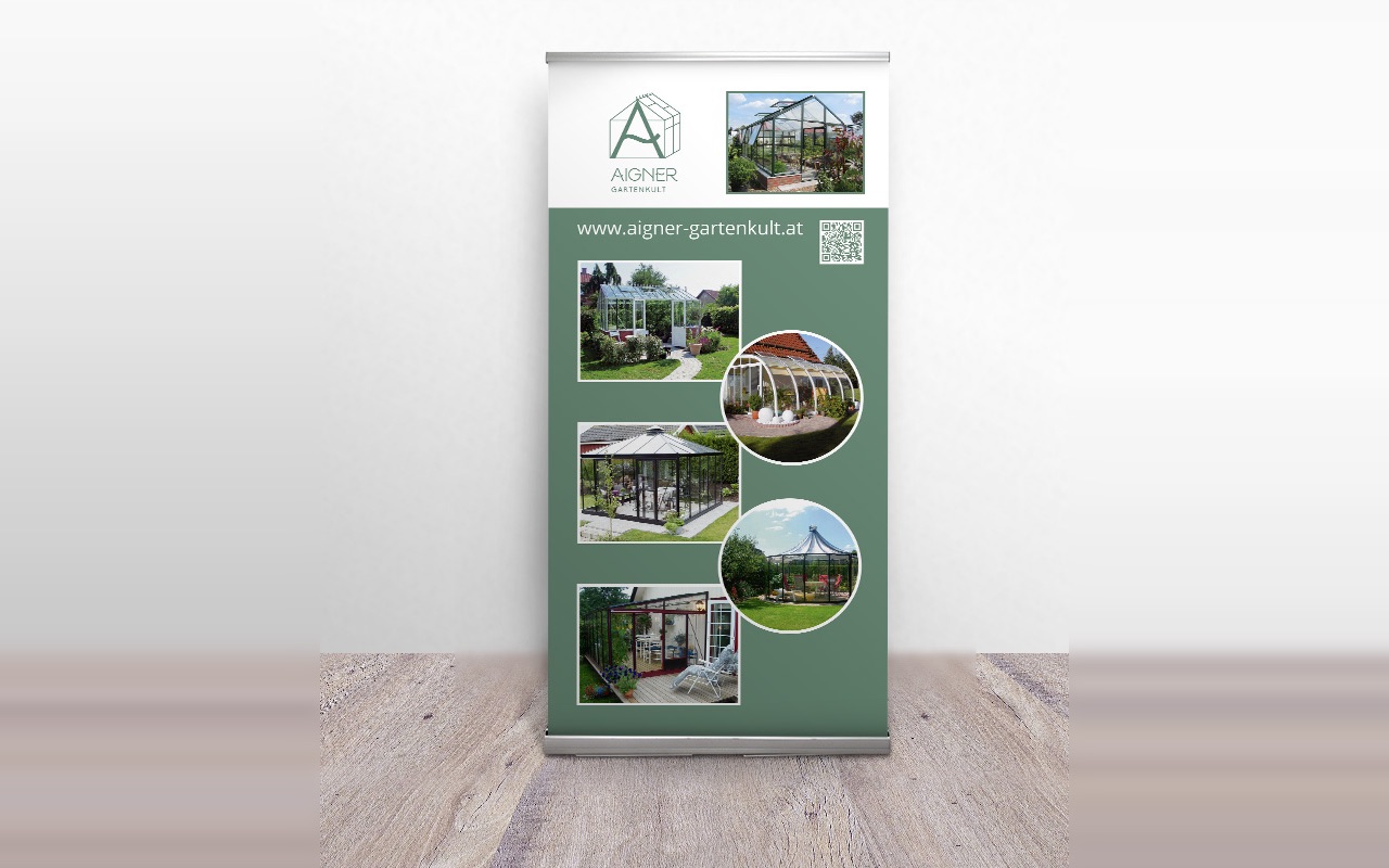 Roll-up für Aigner Gartenkult